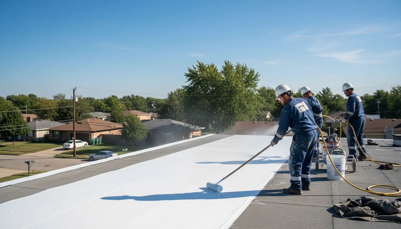 Commercial roof coating in Odon, IN near me